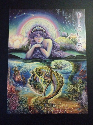 Pisces zodiac card josephine - card, ~