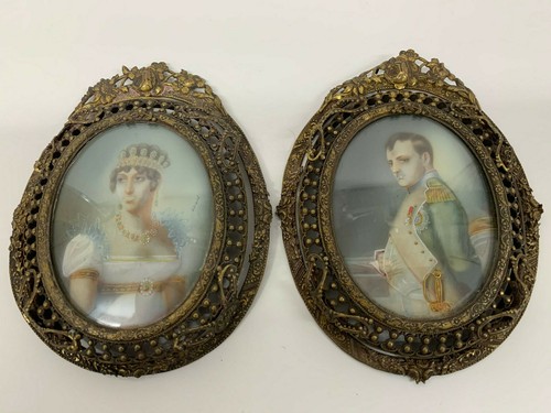 Antique miniature picture - antique,
